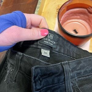 Just Black Charcoal Denim Pants